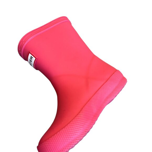 Hunter Bright Pink Rain Boots Wellies Pull-On Classic Rubber Size 6 Baby Girl - Picture 5 of 9